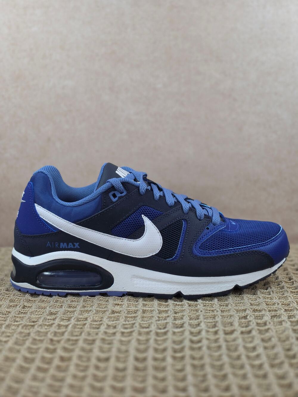 Nike Air Max Command Men’s 9.5 Deep Royal White Obsidian – BNIB